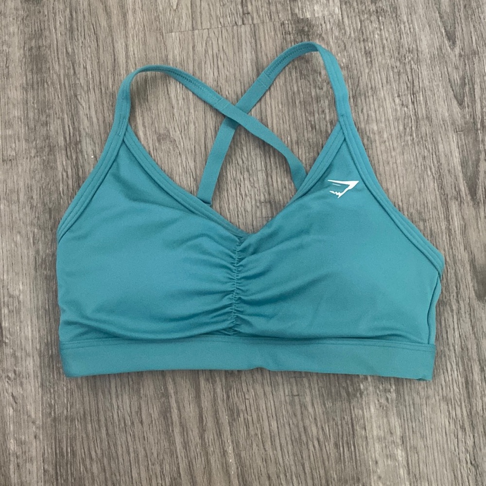 💙GYMSHARK Rushed Sports Bra- Thunder blue- XS